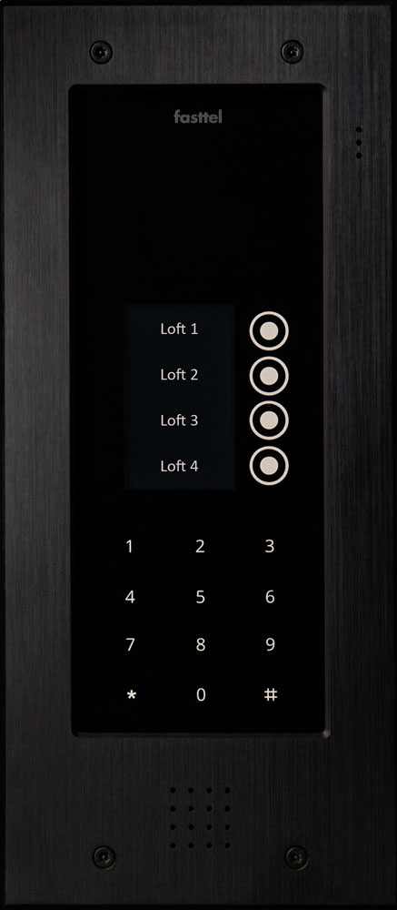 Wizard Elite Black IP with 4 push buttons and keypad